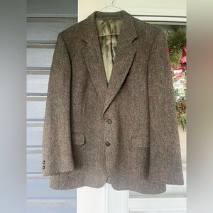 VINTAGE Tweed Sport Coat 44R Donegal Fleck Wool Blazer Kevin And Howlin Ireland